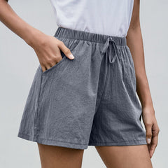 Breezy A-Line Summer Wide Leg Shorts Grey Beachwear Australia