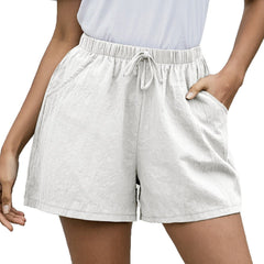Breezy A-Line Summer Wide Leg Shorts White Beachwear Australia