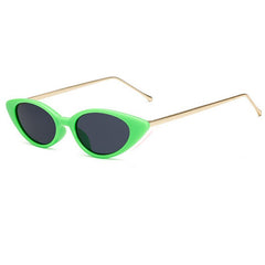 Cat Eye Mini Frame Eyewear Green-Grey Beachwear Australia