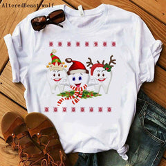 Festive Dental Squad Humor Christmas T-Shirt 17303style Beachwear Australia