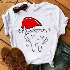 Festive Dental Squad Humor Christmas T-Shirt 17307style Beachwear Australia