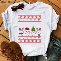 Festive Dental Squad Humor Christmas T-Shirt 17302style Beachwear Australia