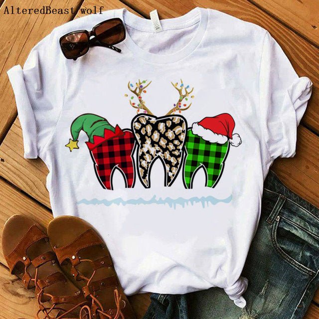 Festive Dental Squad Humor Christmas T-Shirt 17297style Beachwear Australia
