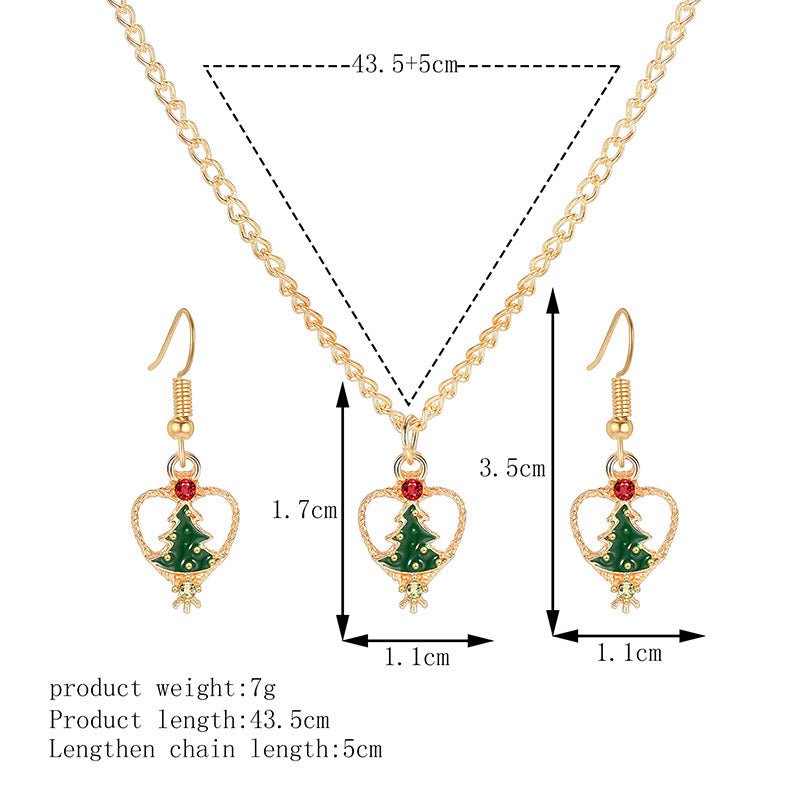 Christmas Earring and Necklace Set 61221208color Beachwear Australia