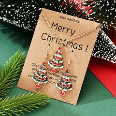 Christmas Earring and Necklace Set 61221208color Beachwear Australia