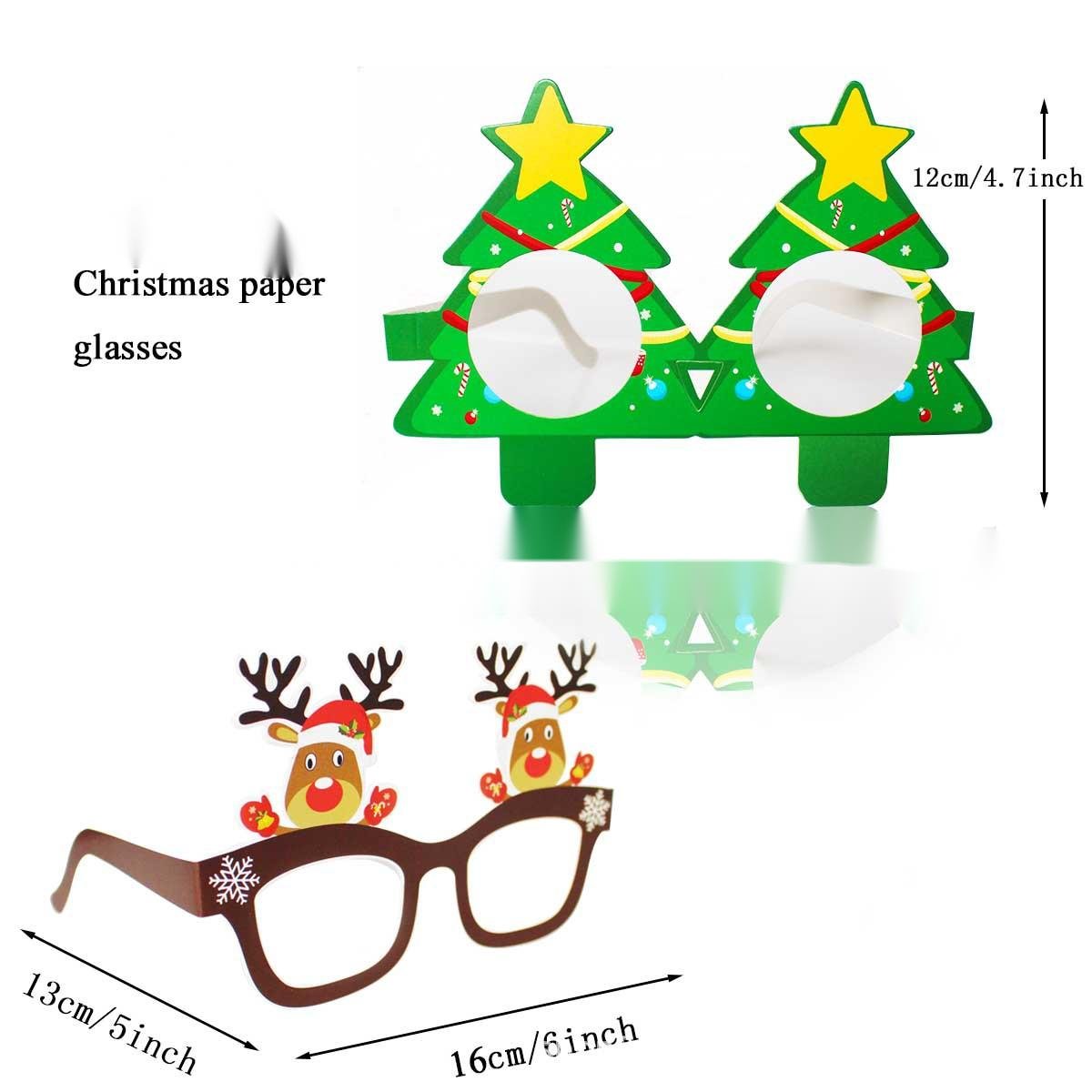 Christmas-Themed Paper Glasses 9pcs a set Beachwear Australia