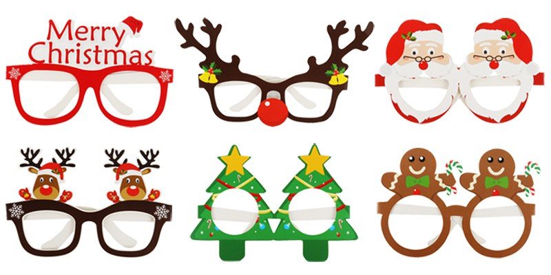 Christmas-Themed Paper Glasses 9pcs a set Beachwear Australia