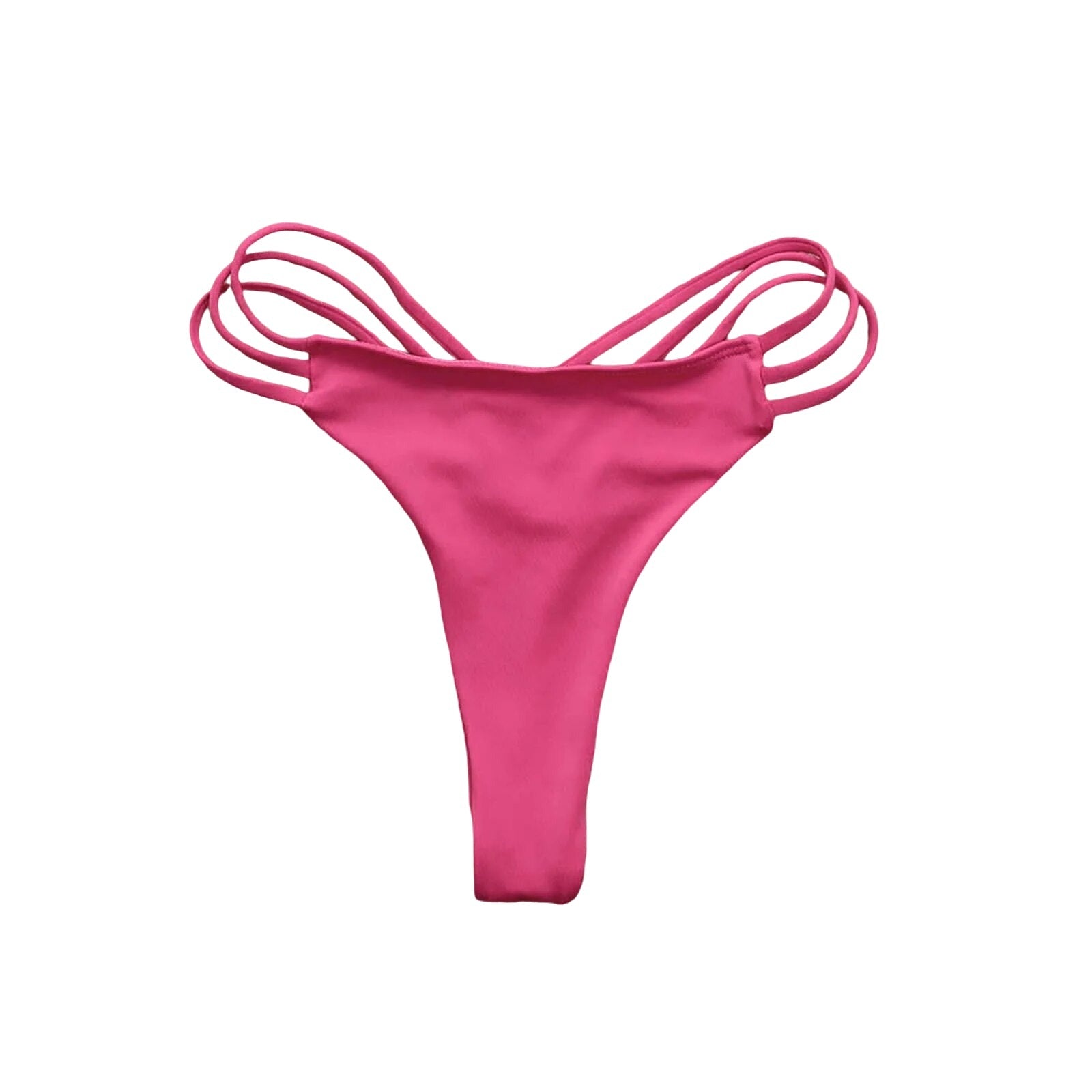 Classic Cut Thong Bikini Bottoms Hot Pink Beachwear Australia