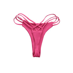 Classic Cut Thong Bikini Bottoms Hot Pink Beachwear Australia