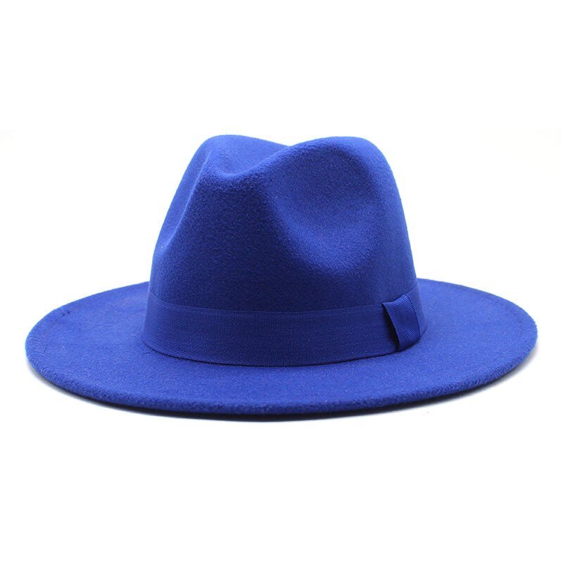 Classic Elegance: Four Season Ribbon Hat Royal blue Beachwear Australia