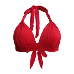 Classic Triangle Bikini Tops for Women Red Beachwear Australia
