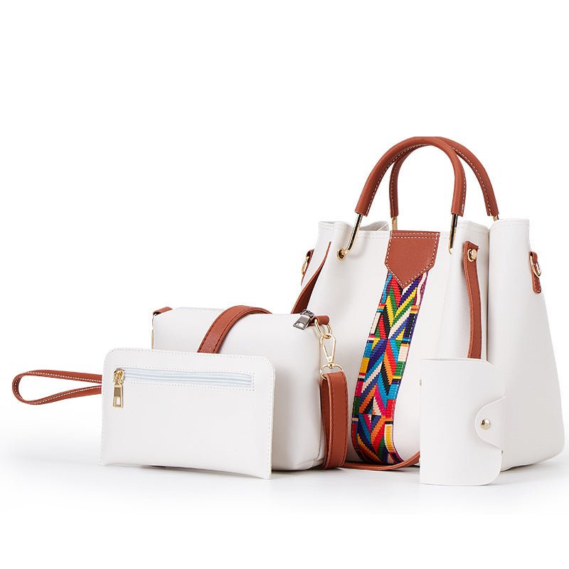 Elegant 4pcs Trendy Handbag Set For Work & Travel White Beachwear Australia