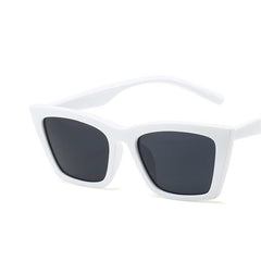 Elegant Whiskers: Cat Eye Mini Frame Sunglasses white gray Beachwear Australia