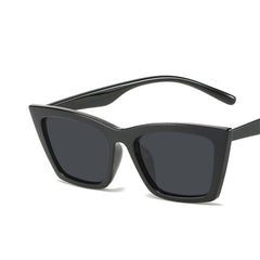 Elegant Whiskers: Cat Eye Mini Frame Sunglasses black gray Beachwear Australia