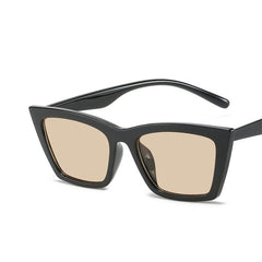 Elegant Whiskers: Cat Eye Mini Frame Sunglasses black tea Beachwear Australia