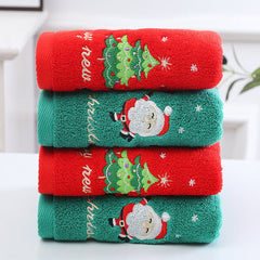 Embroidery Cotton Face Towel For Christmas Gift 4pcs Beachwear Australia