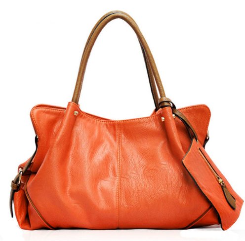 Exquisite Designer Leather Tote Bags Orange Beachwear Australia