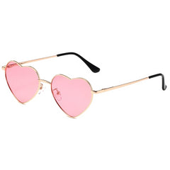 Heart-Shaped Sunglasses Gold Pink Beachwear Australia