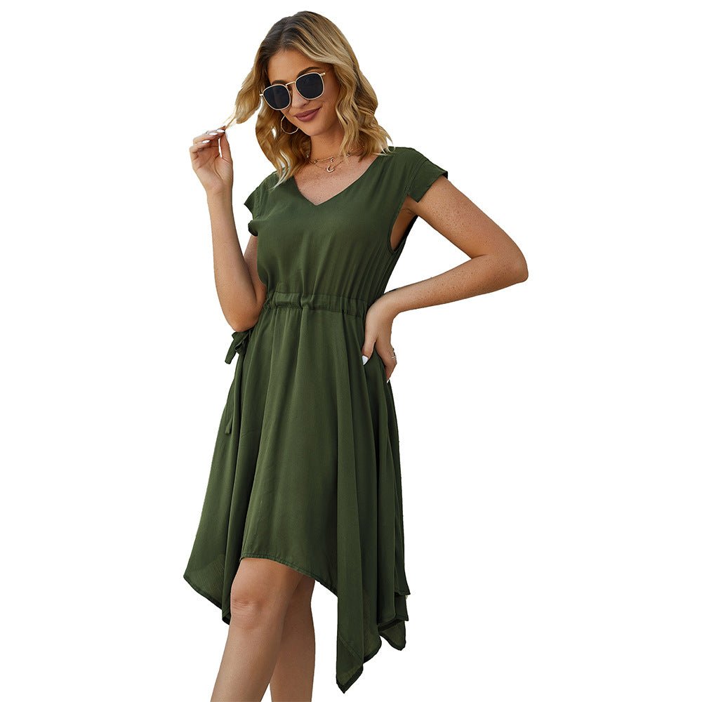 Irresistible Charm: Women's Fashion Mini Dress Green Beachwear Australia