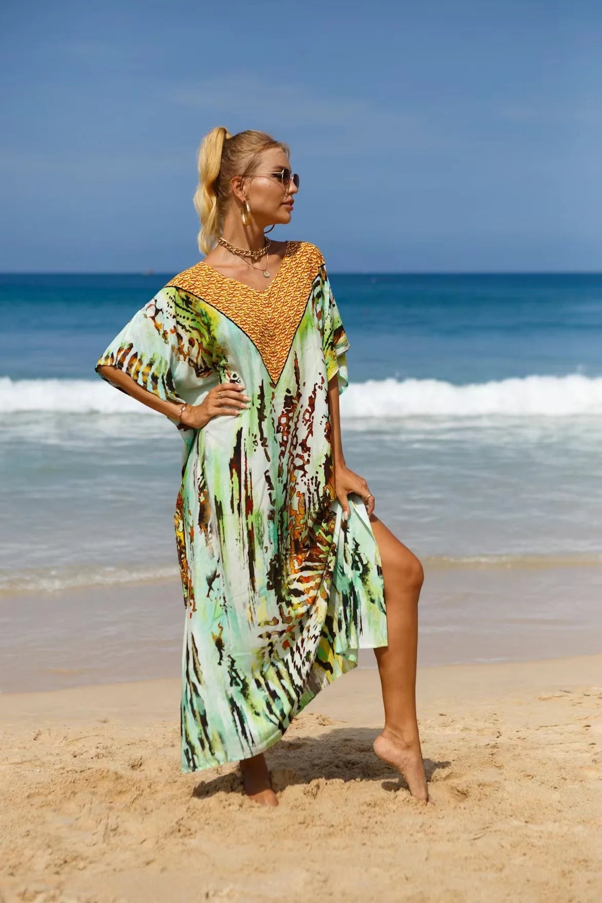 Maxi Robe Kaftans for Swimwear Bliss model 15 Beachwear Australia