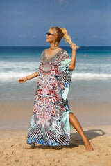 Maxi Robe Kaftans for Swimwear Bliss model 7 Beachwear Australia