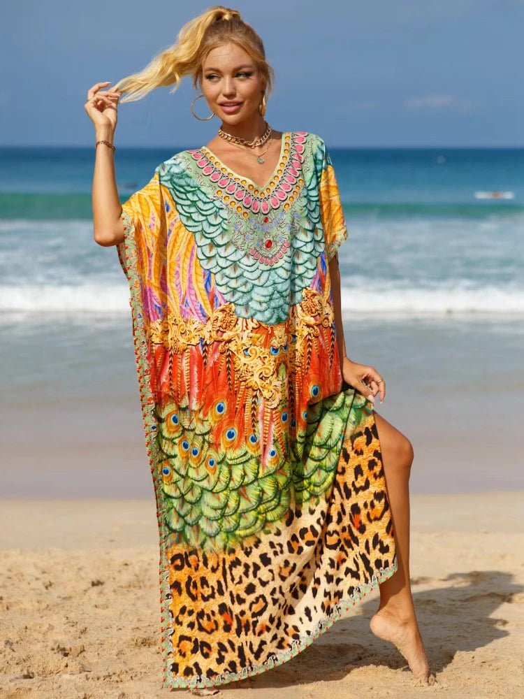 Maxi Robe Kaftans for Swimwear Bliss model 8 Beachwear Australia