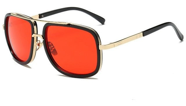Men Square Metal Retro Sun Glasses C10 Beachwear Australia