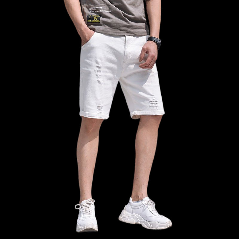 Men's denim shorts White Beachwear Australia