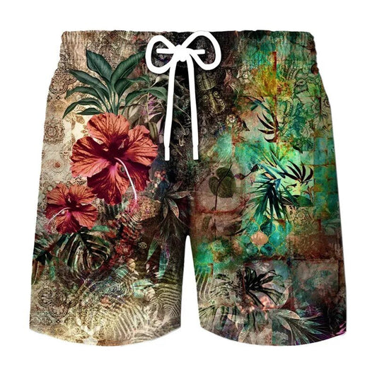 Men's Hawaiian Paradise Nature-Inspired Beach Shorts ZYH1209 Beachwear Australia