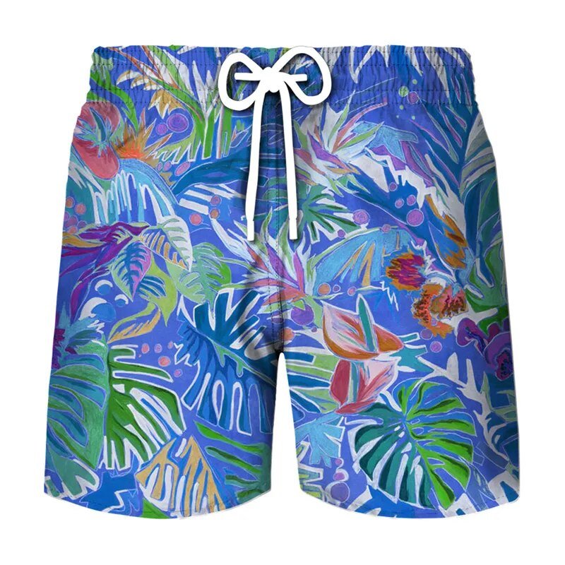 Men's Hawaiian Paradise Nature-Inspired Beach Shorts ZYH1219 Beachwear Australia