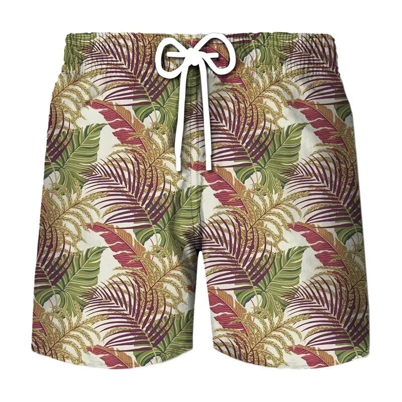 Men's Hawaiian Paradise Nature-Inspired Beach Shorts ZYH1211 Beachwear Australia