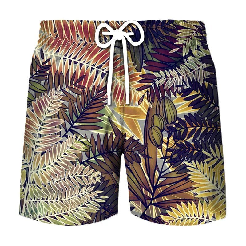 Men's Hawaiian Paradise Nature-Inspired Beach Shorts ZYH1213 Beachwear Australia