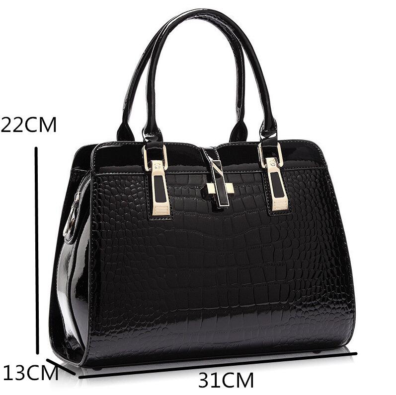 Women's Luxury Crocodile Pattern High-Quality Handbag black Beachwear Australia