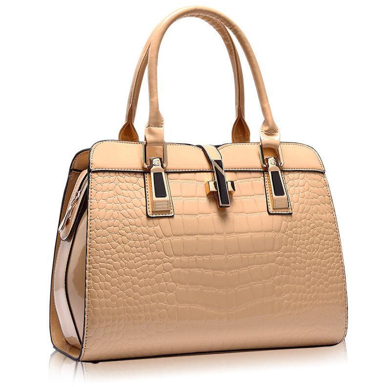 Women's Luxury Crocodile Pattern High-Quality Handbag beige Beachwear Australia