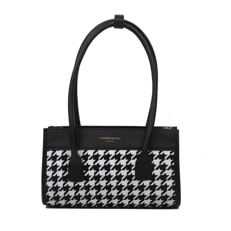 Versatile Plaid Handbag for Stylish Women Black Beachwear Australia