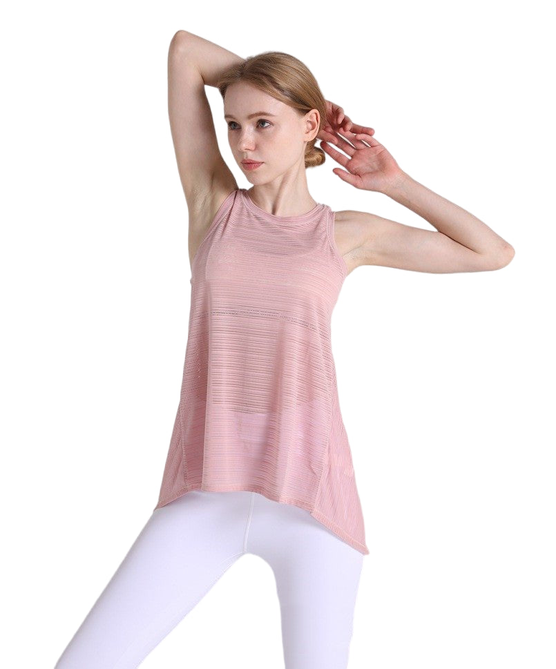 Women's Workout Sleeveless Yoga Vest Sport Tank Tops Pink Beachwear Australia