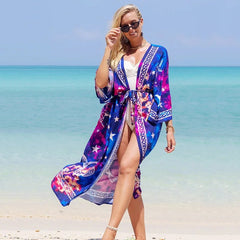 Ocean Chic: 2023 Boho Breeze Kimono – Luxe Beachwear Edition Moon star Beachwear Australia