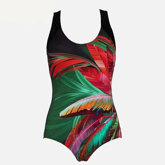 Plus Size One-Piece Swimsuit for Women Black Red Beachwear Australia
