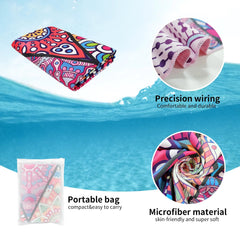 Quick-Dry Microfiber Beach Towel: Oversized, Super Absorbent Spray Beachwear Australia