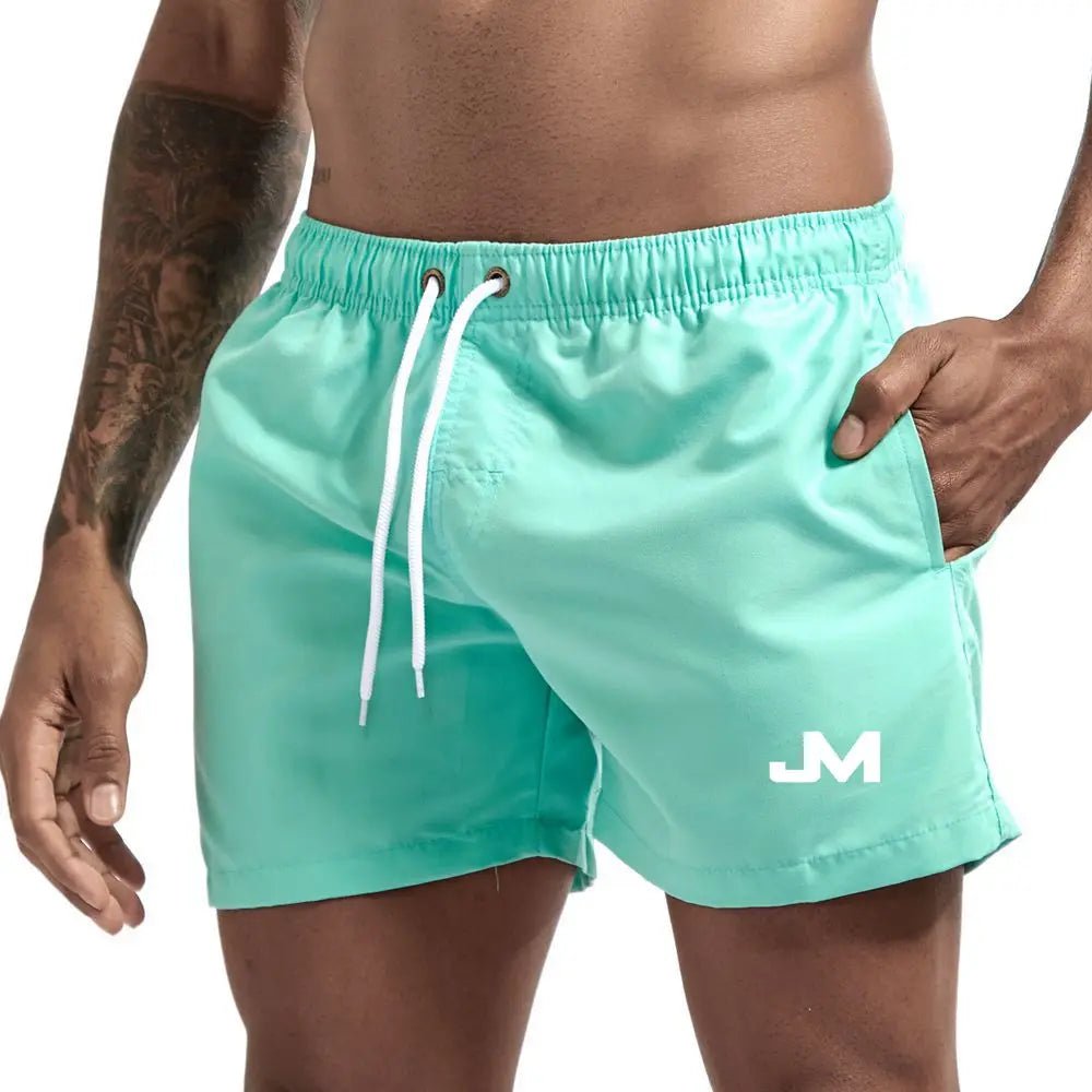 Quick drying, mid-length beach shorts Mint Beachwear Australia