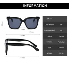 Retro Square Sunglasses UV400 C3 Beachwear Australia