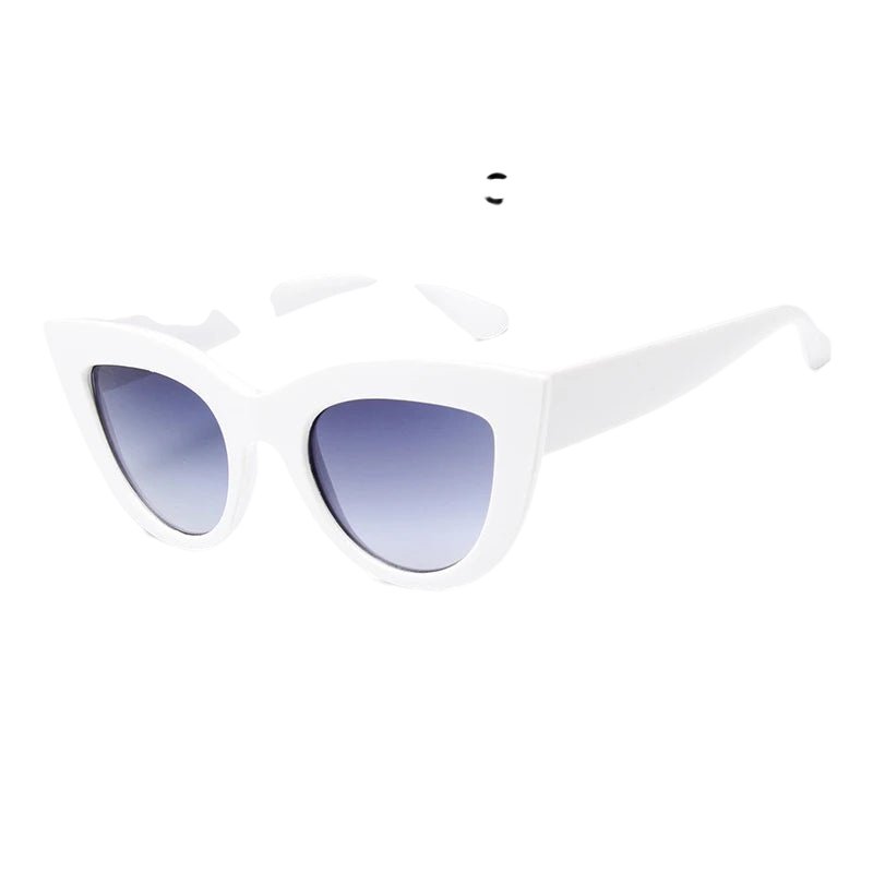 RetroGaze 2023: Vintage Vibes Cat Eye Sunnies White Beachwear Australia