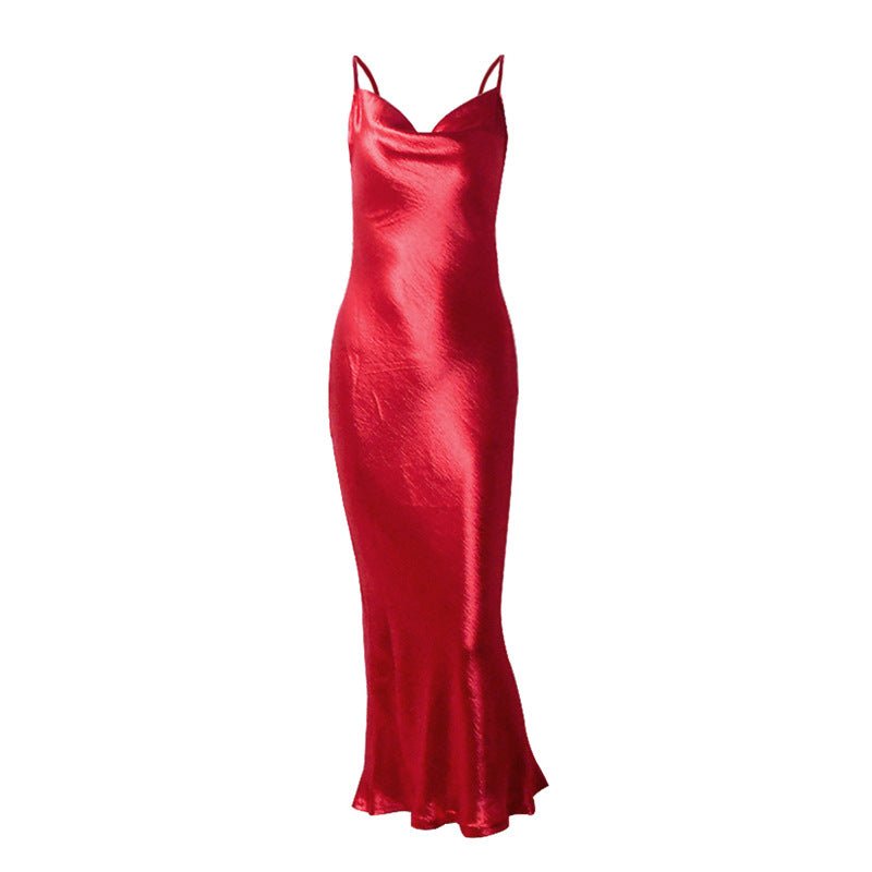 Satin dress Red Beachwear Australia