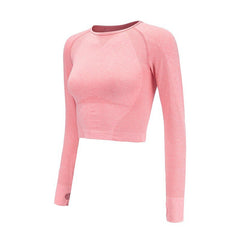 Seamless workout Crop Shirt For Women Pink Beachwear Australia