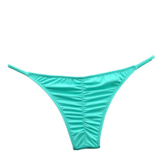 Sleek Solid Color Low Waist Bikini Thong Bottoms 903-28 Beachwear Australia