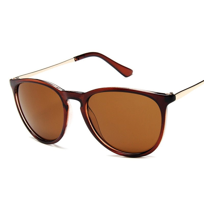 Sleek Style Cat Eye Men's Sunglasses Brown Beachwear Australia