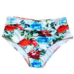 Summer Leaf Print Plus Size Bikini Bottoms multi Beachwear Australia