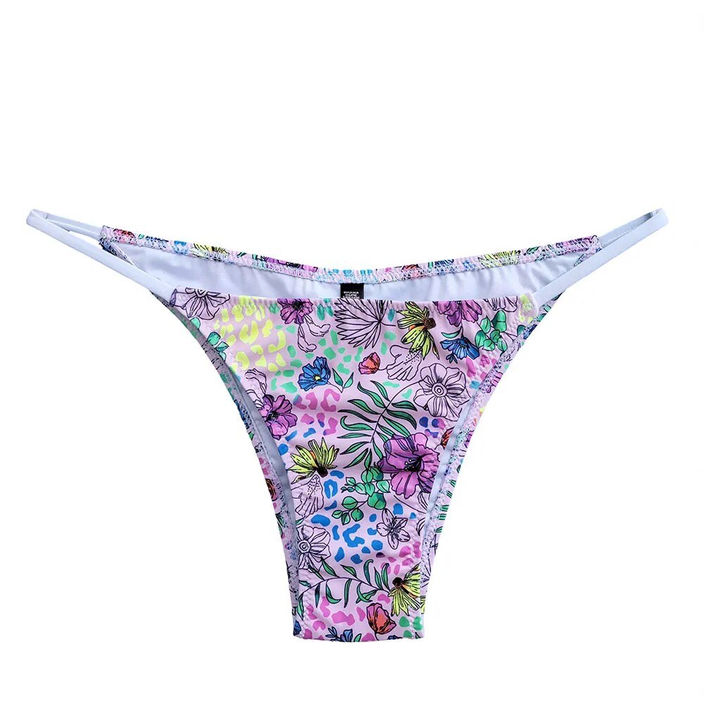 Vibrant Multi-Color Brazilian Thong Bikini Bottoms 903-22 Beachwear Australia