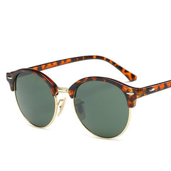 Vintage Glam Retro Style Sunglasses for Fashionable Women C7LeopardGreen Beachwear Australia