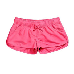 Women's Breathable Elastic Waist Beach Shorts pink Beachwear Australia
